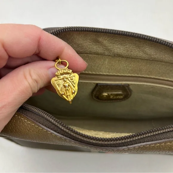 Gucci Vintage Ophidia Leather Web Green and Red Strip Textured Crossbody Handbag - Picture 15 of 15